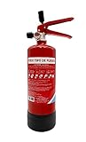 Extintor de Incendio para Todo Tipo de Incendios (2 Liter) - Fire Extinguisher para Casa, Auto, Oficina, Cocina, Caravana, Barco - Extintor para Todo Tipo de Incendios