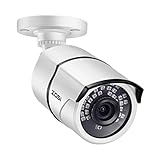 ZOSI 1080P Cámara de Vigilancia Exterior TVI/CVI/AHD/CVBS 4-en-1 para CCTV Kit de Videovigilancia, Visión Nocturna IR