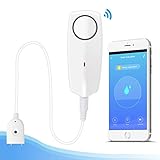 Detector De Agua De Alarma De Fugas, Dispositivo De Alerta De Drenaje De Monitor De Fuga Doméstica, Alta Sensibilidad E Impermeable, Apto Para Baño De Cocina, Cuarto De Lavado. TUYA/Smart Life APP