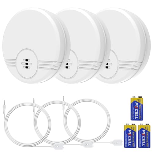 Detector de Agua 3 Pack, Sensor Fugas de Agua,135dB Alarma Sensor de Agua Detector de Inundaciones para Sótanos, Mini Detector de Agua para Cocina, baño y Sótano